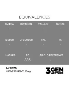 MiG-25/MiG-31 Grey - AK Interactive AK11920 2