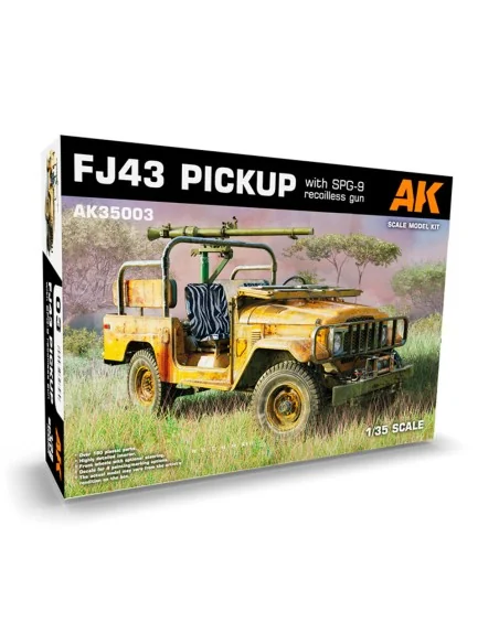 FJ43 Pickup with SPG-9. RECOILLESS GUN, 1/35 - AK Interactive AK35003