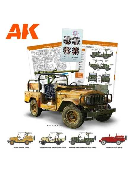 FJ43 Pickup with SPG-9. RECOILLESS GUN, 1/35 - AK Interactive AK35003