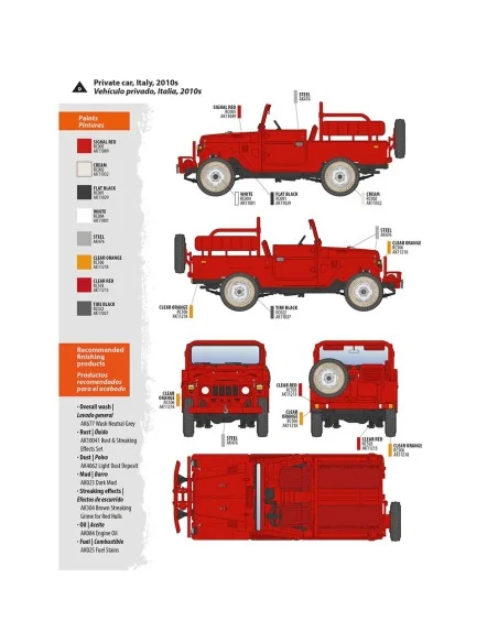 FJ43 Pickup with SPG-9. RECOILLESS GUN, 1/35 - AK Interactive AK35003