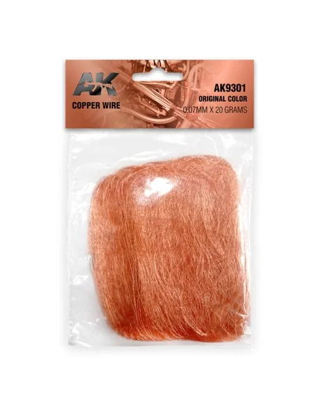 Copper Wire 0.07mm x 20 grams ORIGINAL COLOR - AK Interactive AK9301