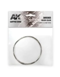 [NO_DESC] Copper Wire 0.25mm x 5 meters SILVER COLOR - AK Interacti...