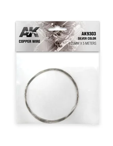 [NO_DESC] Copper Wire 0.25mm x 5 meters SILVER COLOR - AK Interacti...