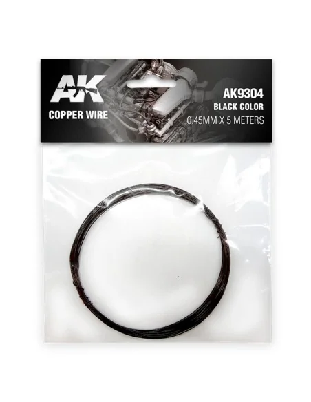[NO_DESC] Copper Wire 0.45mm x 5 meters BLACK COLOR - AK Interactiv...