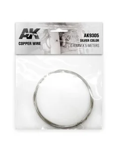 Copper Wire 0.45mm x 5 meters SILVER COLOR - AK Interactive AK9305
