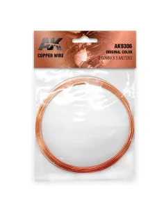Copper Wire 0.60mm x 5 meters ORIGINAL COLOR - AK Interactive AK9306