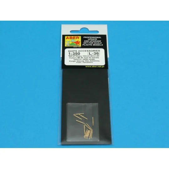 Set of 14 pcs 152 mm barrels for Kongo - Aber Models RE-350 L36