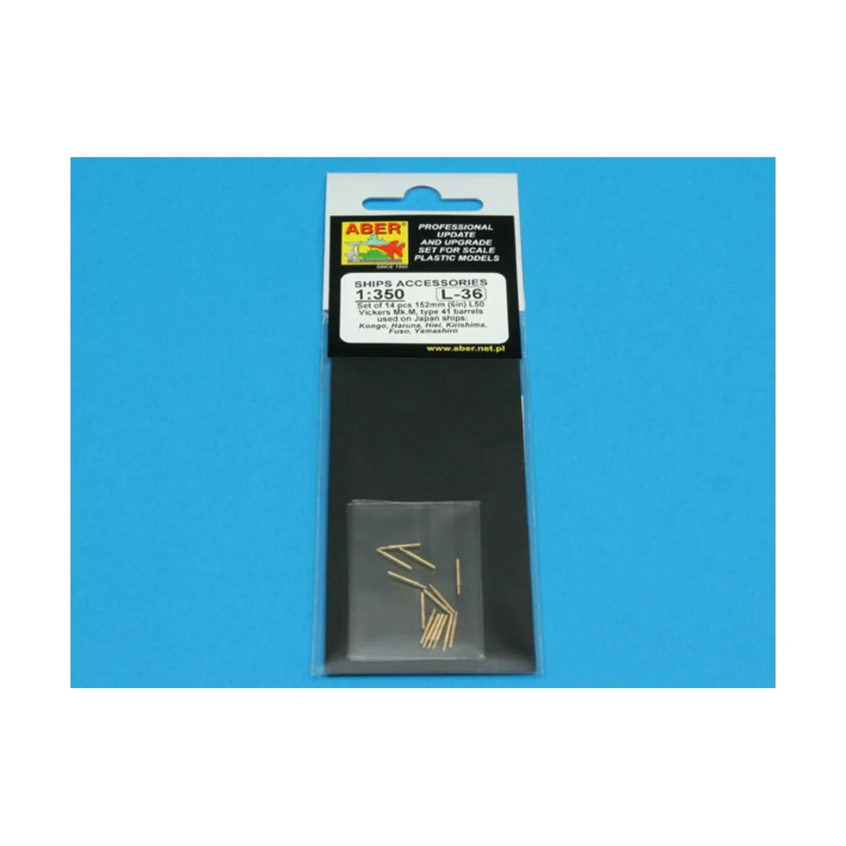 Set of 14 pcs 152 mm barrels for Kongo - Aber Models RE-350 L36