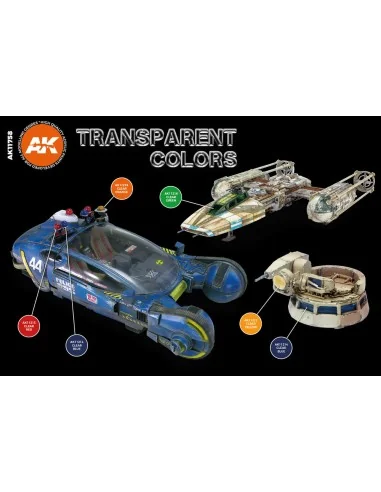 TRANSPARENT COLORS SET 3G - AK Interactive AK11758