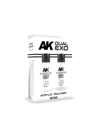 XTREME WHITE & ROBOT WHITE DUAL EXO Set 1 - AK Interactive AK1543