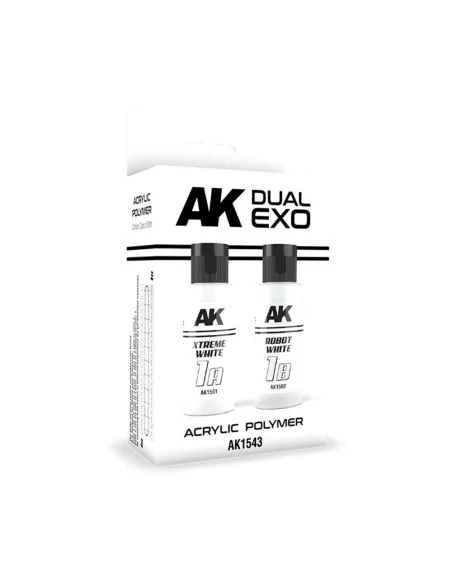 XTREME WHITE & ROBOT WHITE DUAL EXO Set 1 - AK Interactive AK1543