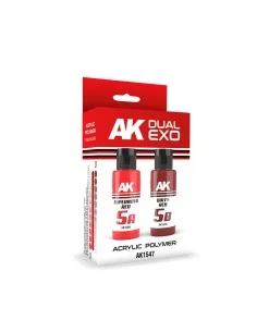 SUPERNOVA RED & DIRTY RED DUAL EXO Set 5 - AK Interactive AK1547