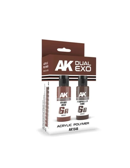 OXIDE RED & PROPELLER FIRE DUAL EXO Set 6 - AK Interactive AK1548