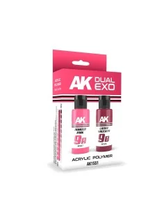 RANGER PINK & LASER MAGENTA DUAL EXO Set 9 - AK Interactive AK1551