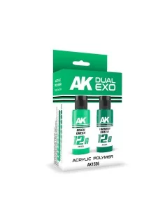 ALIEN GREEN & VIRIDIAN GREEN DUAL EXO Set 12 - AK Interactive AK1556