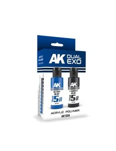 ULTRA BLUE & ALMIRANT BLUE DUAL EXO Set 15 - AK Interactive AK1559