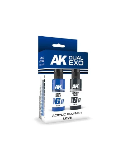 [NO_DESC] BLUE BOLT & TURBO BLUE DUAL EXO Set 16 - AK Interactive A...