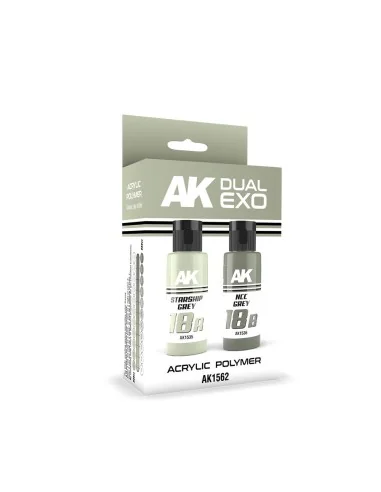 STARSHIP GREY & NCC GREY DUAL EXO Set 18 - AK Interactive AK1562