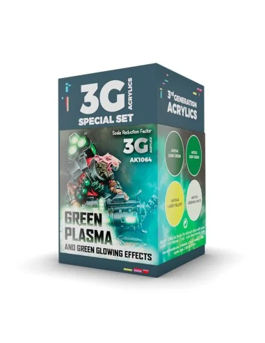 WARGAME COLOR SET. GREEN PLASMA AND GLOWING EFFECT - AK Interactive...