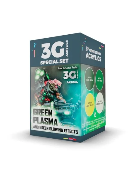 WARGAME COLOR SET. GREEN PLASMA AND GLOWING EFFECT - AK Interactive...