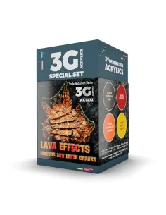 WARGAME COLOR SET. LAVA EFFECTS. - AK Interactive AK1072
