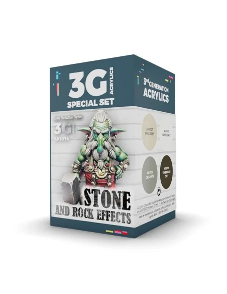 WARGAME COLOR SET. STONE AND ROCK EFFECTS. - AK Interactive AK1074