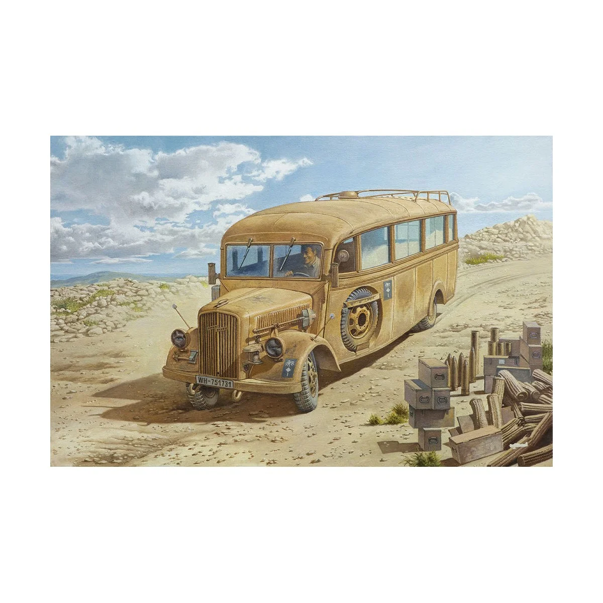 Opel Blitz 3.6-47 Omnibus model W39 Lude Ludewig built, late - Rode...