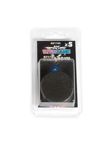 PLASTIC WARGAME BASES. ROUND BASE 50mm - AK Interactive AK1104
