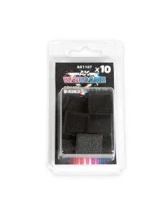 PLASTIC WARGAME BASES. SQUARE BASE 25x25mm - AK Interactive AK1107