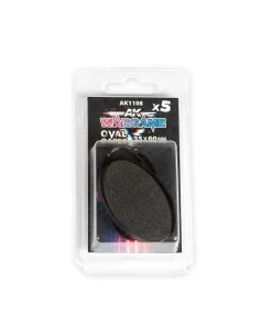 PLASTIC WARGAME BASES. OVAL BASE 35x60mm - AK Interactive AK1108