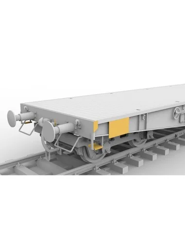 GERMAN RAILWAY SCHWERER PLATTFORMWAGEN TYME SSYS, 1/35 - AK Interac...