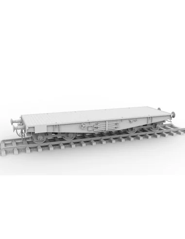 GERMAN RAILWAY SCHWERER PLATTFORMWAGEN TYME SSYS, 1/35 - AK Interac...