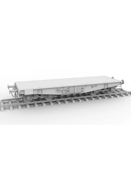 GERMAN RAILWAY SCHWERER PLATTFORMWAGEN TYME SSYS, 1/35 - AK Interac...