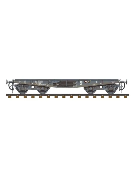 GERMAN RAILWAY SCHWERER PLATTFORMWAGEN TYME SSYS, 1/35 - AK Interac...