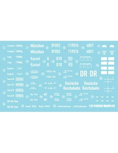 GERMAN RAILWAY COVERED G10 WAGON GEDECKTER GÜTERWAGEN G10, 1/35 - A...