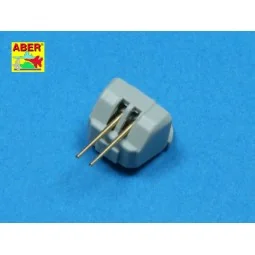 12 pcs 100mm barrels for French ships, 1/350 - Aber Models RE-350 L41