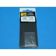 12 pcs 100mm barrels for French ships, 1/350 - Aber Models RE-350 L41