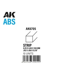 Strips 0.25 x 4.00 x 350mm - ABS STRIP - AK Interactive AK6705