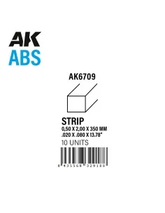 Strips 0.50 x 2.00 x 350mm - ABS STRIP - AK Interactive AK6709