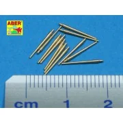 12 pcs 100mm barrels for French ships - Aber Models RE-350 L41