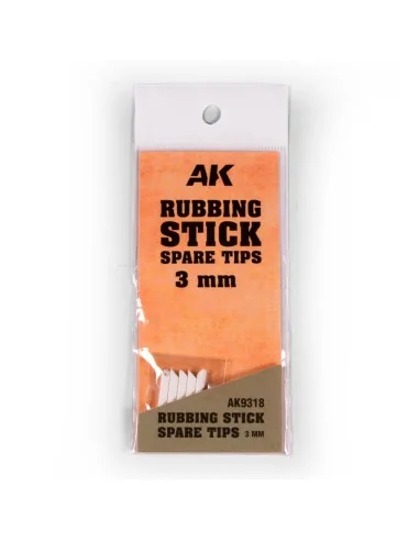 [NO_DESC] RUBBING STICK SPARE TIPS 3 MM - AK Interactive AK9318
