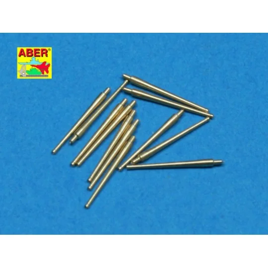 12 pcs 100mm barrels for French ships, 1/350 - Aber Models RE-350 L41