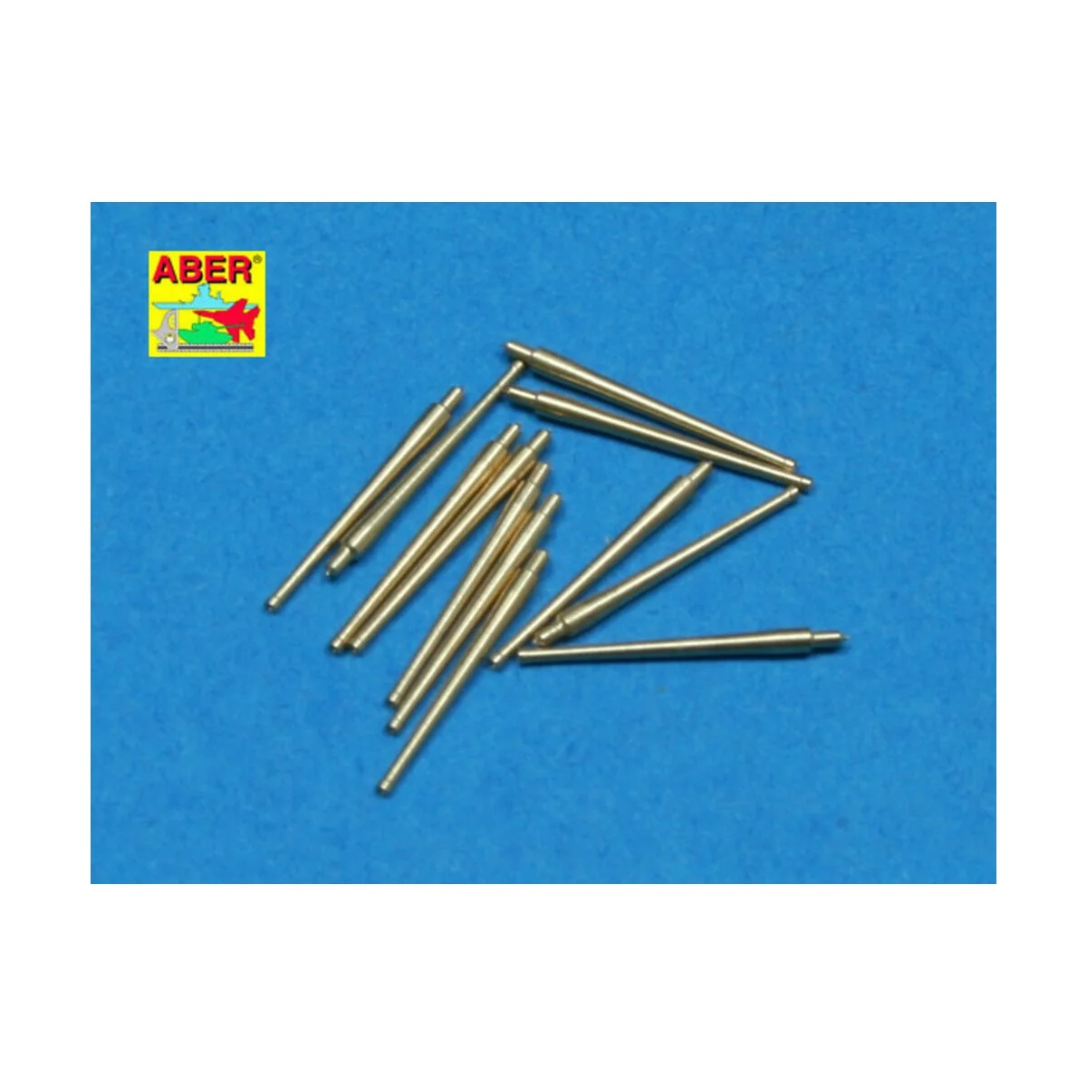 12 pcs 100mm barrels for French ships, 1/350 - Aber Models RE-350 L41