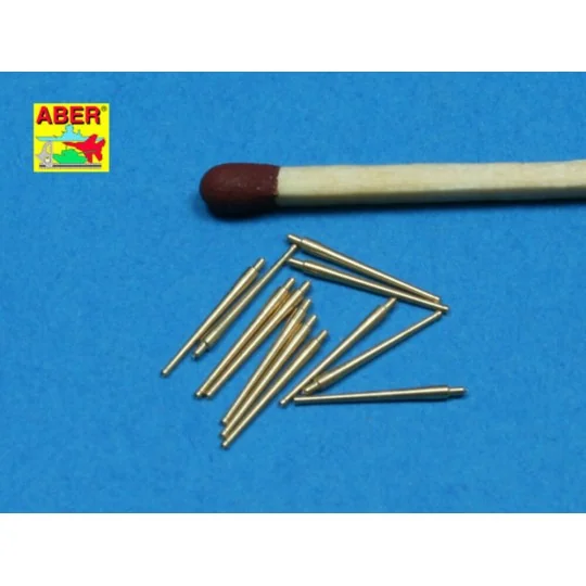 12 pcs 100mm barrels for French ships - Aber Models RE-350 L41