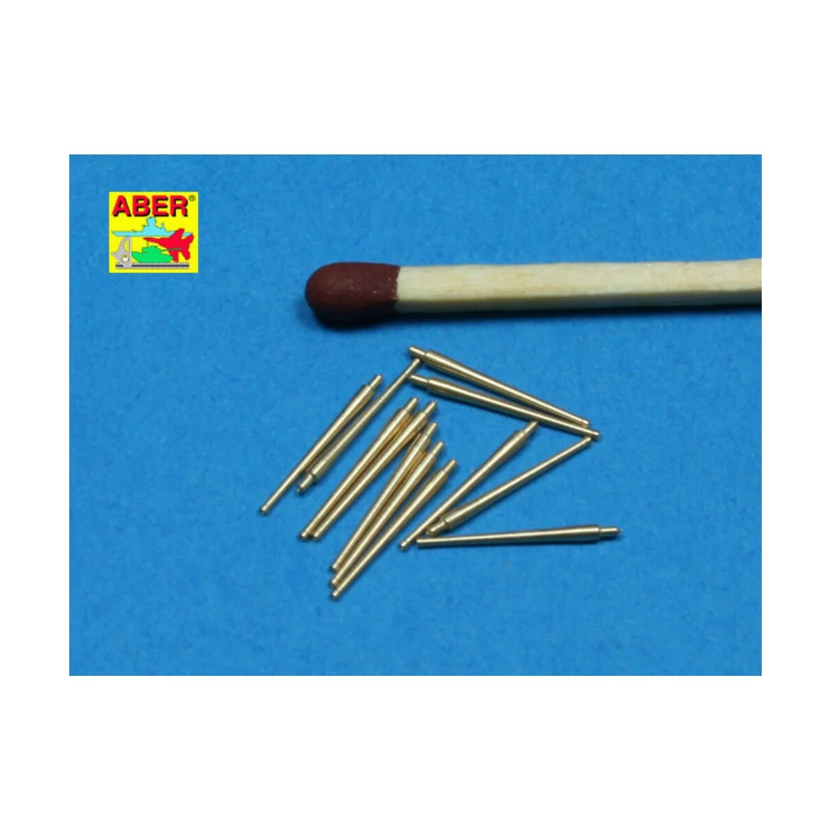 12 pcs 100mm barrels for French ships, 1/350 - Aber Models RE-350 L41