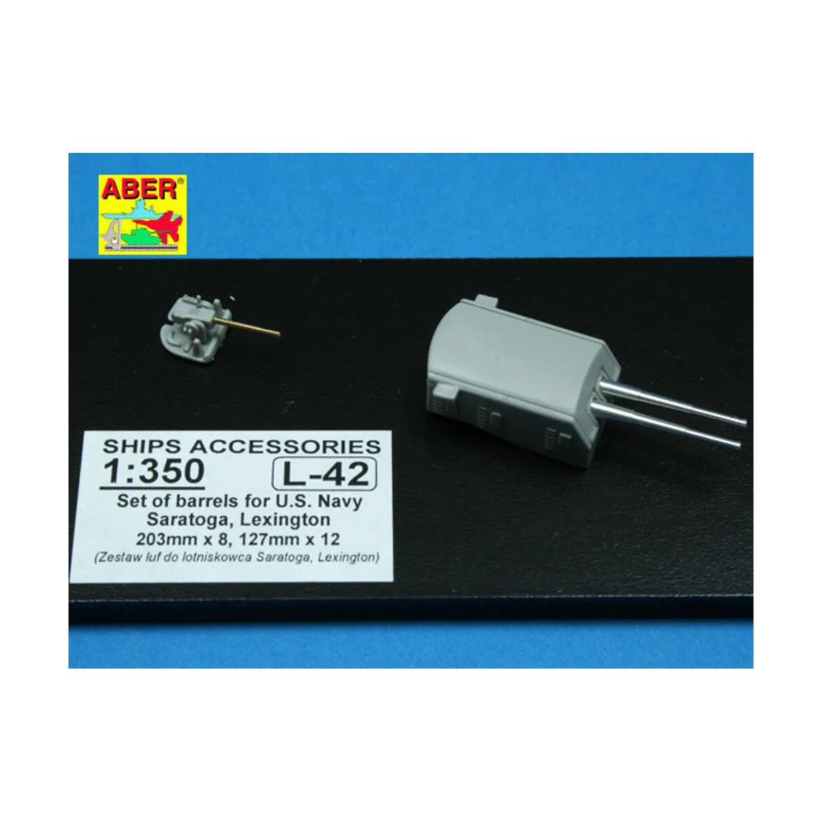 Barrels for Saratoga, 1/350 - Aber Models RE-350 L42