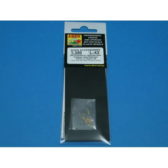 Barrels for Yukikaze, 1/350 - Aber Models RE-350 L43