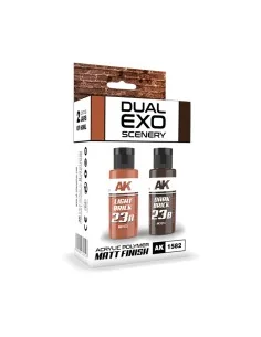 LIGHT BRICK & DARK BRICK DUAL EXO Set 23 - AK Interactive AK1582