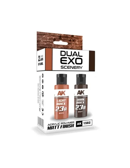 [NO_DESC] LIGHT BRICK & DARK BRICK DUAL EXO Set 23 - AK Interactive...