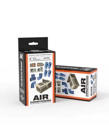 AIR CONDITIONING SET WARGAME (RESIN 30-35MM) - AK Interactive AK1351